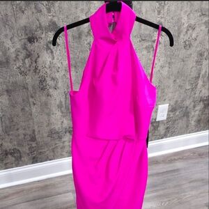 New York & Company Pink Mini Dress